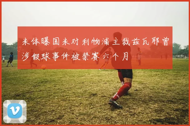 米体曝国米对利物浦主裁兹瓦耶曾涉假球事件被禁赛六个月